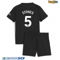 Maglie da calcio Manchester City John Stones #5 Seconda Maglia Bambino 2025-26 Manica Corta + Pantaloni corti)
